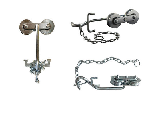 Rodillo de acero de la carretilla del plátano Q235 con las cadenas