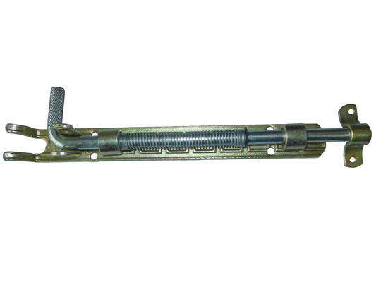 Superficie amarilla de acero inoxidable de cristal del cinc de diapositiva del perno de la puerta deslizante del cierre por resorte del perno