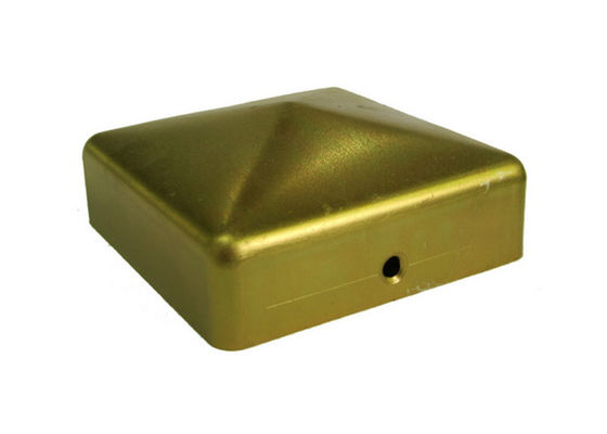 2 pulgadas 2,5&quot; de cerca Post Caps 6x6 7x7 4x4 5x5 8 x 8 de la pirámide del hierro 3 1/2” con los agujeros