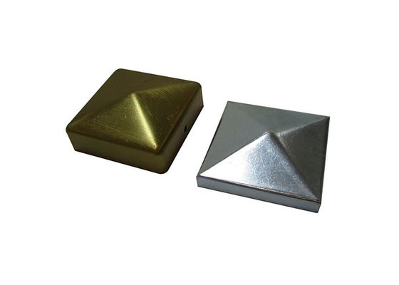 Hierro 1&quot; 1 2&quot; 3&quot; cerca cuadrada Post Caps 100 x 100m m 115m m 120m m sin agujeros