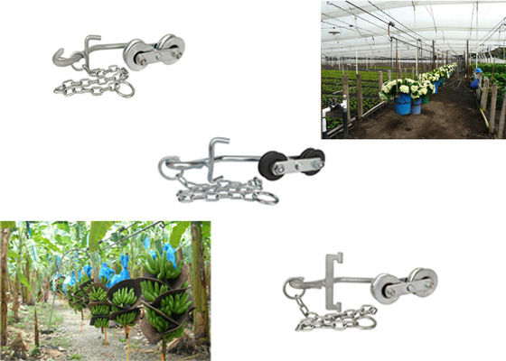 Carretilla agrícola de los rodillos del cablecarril del plátano 250KG para el plátano rápido Garruchas del hardware del transporte