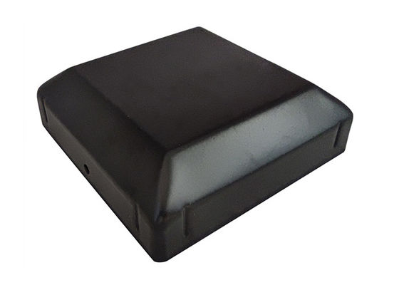 6inch 5&quot; 2 3/8&quot; los casquillos del poste de la ronda para las cubiertas galvanizó el casquillo de acero del poste del estilo americano con negro