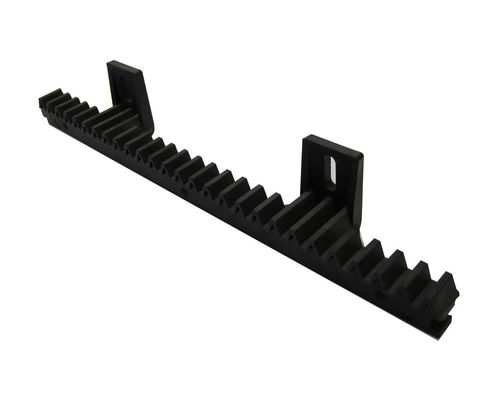Abrelatas los 34cm de la puerta de desplazamiento de estante y del piñón de la barra de acero 2 estirones del nilón negro M4 incorporado