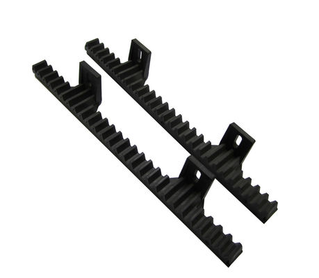 Abrelatas los 34cm de la puerta de desplazamiento de estante y del piñón de la barra de acero 2 estirones del nilón negro M4 incorporado
