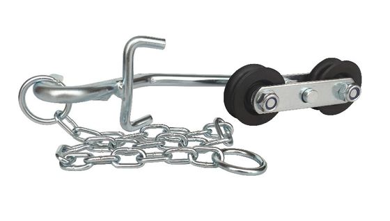 cultivo de nylon galvanizado 64m m de las herramientas de los rodillos del cablecarril del plátano