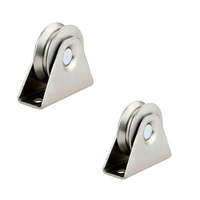 el rodillo de la puerta de desplazamiento de 3,15&quot; de los 80Mm rueda los solos transportes de la puerta