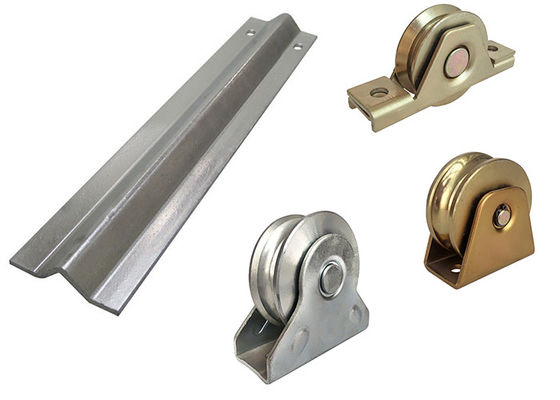 pista y ruedas galvanizadas de acero de la puerta del surco 18feet V de los 9ft el 10ft el 12ft