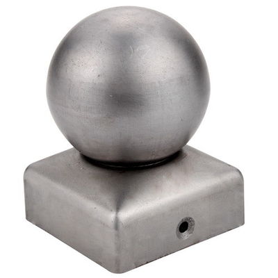 Cerca de madera de acero esférica Post Caps Galvanized de la bola 100 x 100 10cm el x 10cm