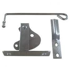 Acero externo de plata autoajustable giratorio del hardware de la cerradura del cierre de la diapositiva de la seguridad de la puerta del garaje