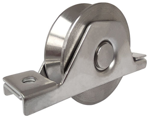 Accesorios de la puerta de desplazamiento 3&quot; puerta de acero del surco de la rueda V con 6202 que llevan