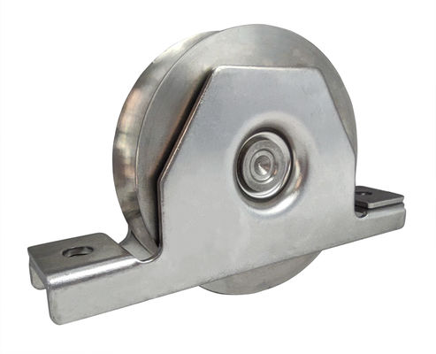 Accesorios de la puerta de desplazamiento 3&quot; puerta de acero del surco de la rueda V con 6202 que llevan
