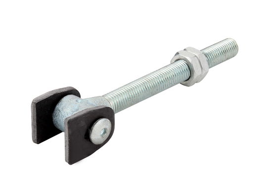 Bisagra de soldadura ajustable de la puerta de oscilación con el perno del hilo y la parte redonda