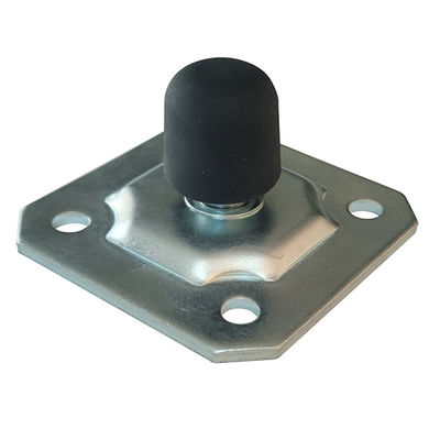 tapón plateado cinc de plata de la puerta con el embase de fijación cuadrado para la puerta del desplazamiento/de oscilación