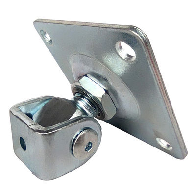 Cubra con cinc la bisagra ajustable de acero plateada de la puerta con la parte de fijación cuadrada