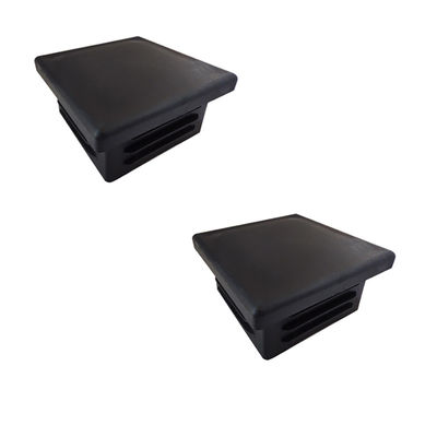 Cerca de aluminio Post Caps del tubo cuadrado 4&quot; 2&quot; top plástico negro