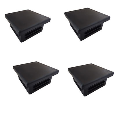 Cerca de aluminio Post Caps del tubo cuadrado 4&quot; 2&quot; top plástico negro