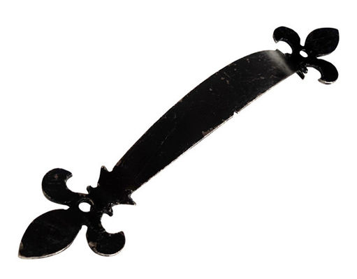 Manija decorativa de la puerta de acero negra tirar 180m m 7&quot; para la puerta o la puerta