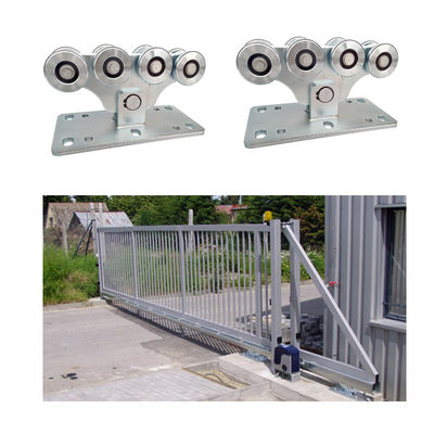La puerta de desplazamiento automática media rueda la carretilla de 8 carros para la puerta autosuficiente