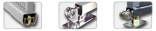 Tapónes voladizos plateados cinc de plata de la puerta de los accesorios con caucho negro
