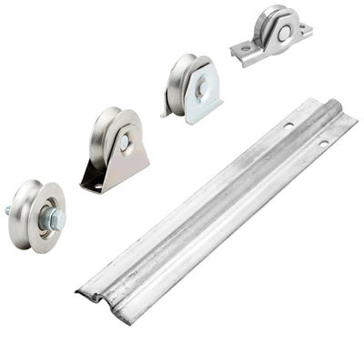 La puerta resistente galvanizada del balanceo rueda negro plateado plegable del oro