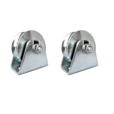 Rueda de acero inoxidable del rodillo de la puerta de desplazamiento del surco de V 3 pulgadas de resistente
