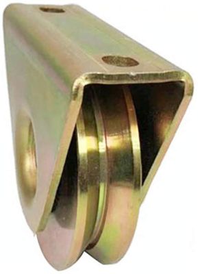 Rueda galvanizada resistente con el surco externo del soporte “U”