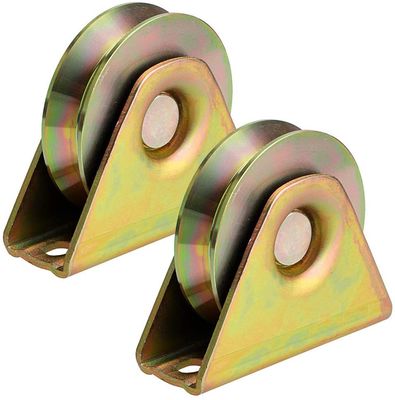 Oro/rodillo de puerta blanco de la puerta del cinc para las puertas deslizantes en latón