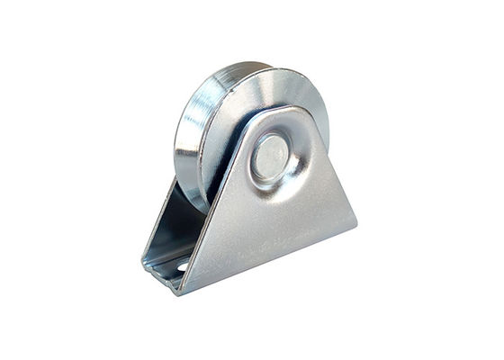 Cubra con cinc la rueda plateada V de la puerta de desplazamiento acanaló con el soporte interno doble