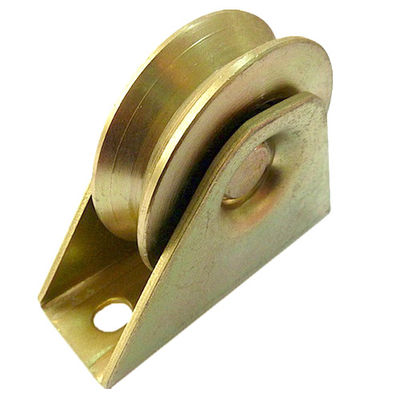 Cubra con cinc la rueda plateada V de la puerta de desplazamiento acanaló con el soporte interno doble