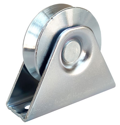 Cubra con cinc la rueda plateada V de la puerta de desplazamiento acanaló con el soporte interno doble