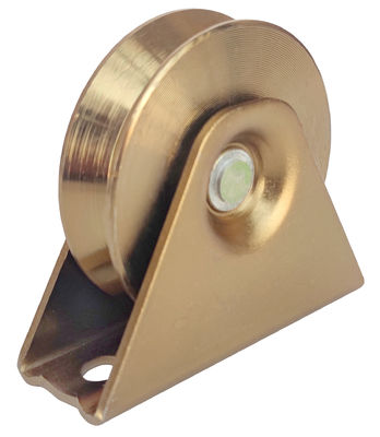 Cubra con cinc la rueda plateada V de la puerta de desplazamiento acanaló con el soporte interno doble