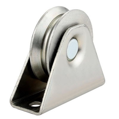 La rueda de la puerta de desplazamiento del surco de Q235 Y cubre con cinc la plata plateada