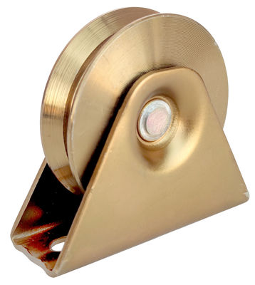 La rueda de la puerta de desplazamiento del surco de Q235 Y cubre con cinc la plata plateada