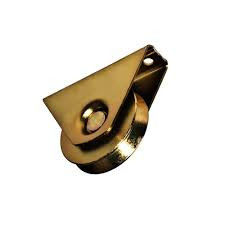 2 pulgadas cubren con cinc la rueda plateada de la puerta de desplazamiento del surco de Y U V con el soporte