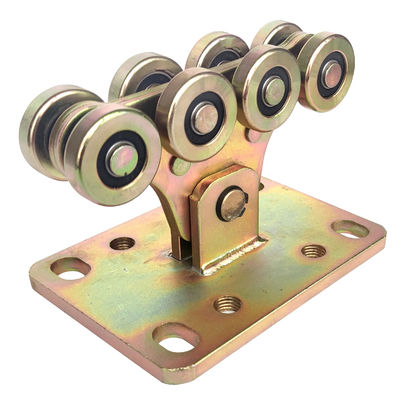 Rueda resistente del laminado de acero de la pequeña rueda voladiza de la puerta 8