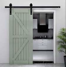 Equipo negro del rodillo de la pista del hardware de la puerta de Matte Classic Design Single Barn