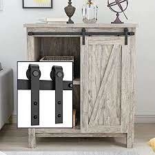 mini equipos revestidos estupendos del hardware de la puerta de granero del polvo negro 6-Foot