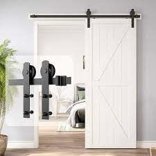 Equipo del hardware para una puerta de granero de desplazamiento particularmente fuerte y reservada simple y fácil instalar conveniente para 60 anchos inc.