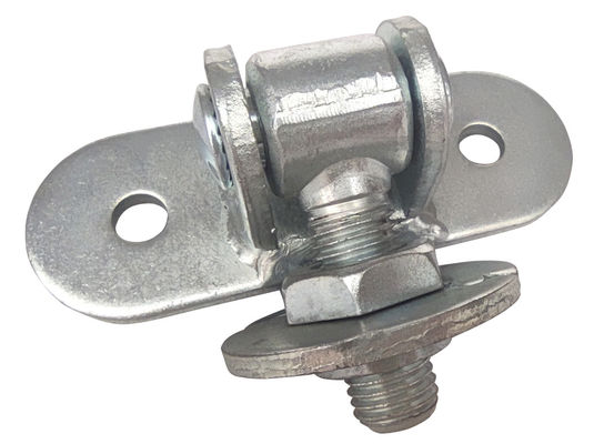 Bisagra galvanizada ajustable de la puerta con la placa redonda