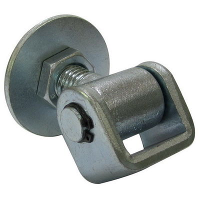 Bisagra galvanizada ajustable de la puerta con la placa redonda