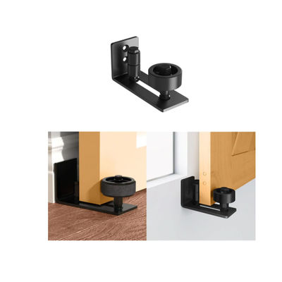 Guía del piso de Matte Black Interior Barn Door con la opción puesta 8