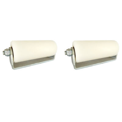 Negro 3&quot; rodillos de guía rodantes plásticos blancos para las puertas de desplazamiento