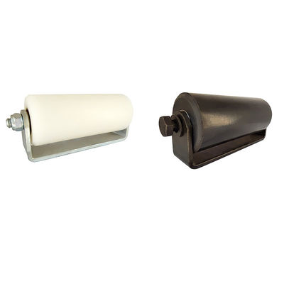 Negro 3&quot; rodillos de guía rodantes plásticos blancos para las puertas de desplazamiento