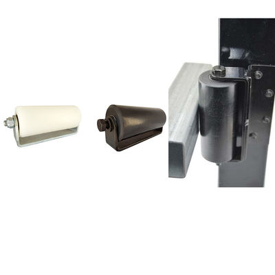 3&quot; los rodillos de nylon plásticos para las puertas de desplazamiento L forma negro del soporte