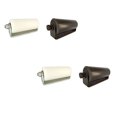 3&quot; los rodillos de nylon plásticos para las puertas de desplazamiento L forma negro del soporte